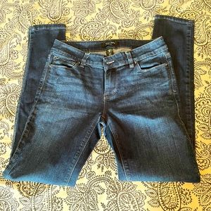 WHBM jeans with studded trim size 2
